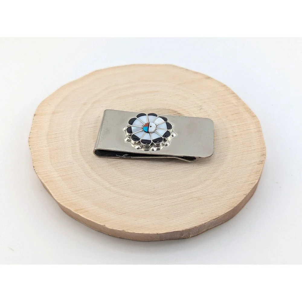 Handmade Sterling Silver Money‎ Clip Genuine Native American Jewelry ***